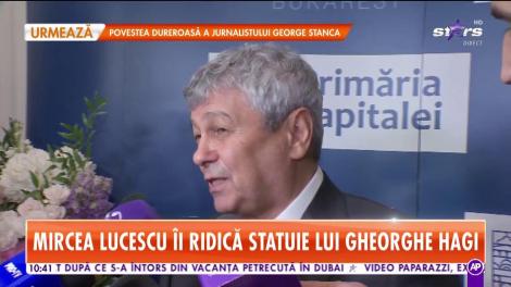 Mircea Lucescu îi ridică statuie lui Gheorghe Hagi