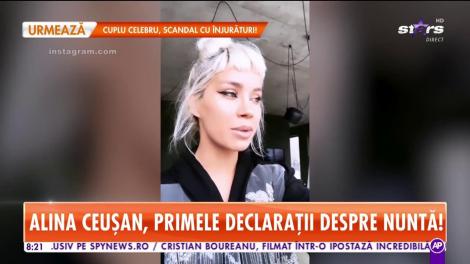 Alina Ceuşan, primele declaraţii despre nuntă