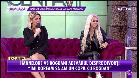 Hannelore, adevărul despre despărțire: ”Eu și Bogdan încă nu am divorțat legal”