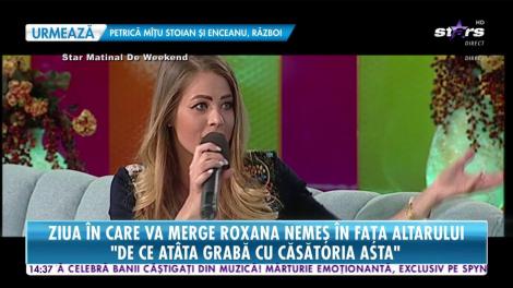 Ziua în care va merge Roxana Nemeș în fața altarului