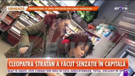Cleopatra Stratan a făcut senzație pe străzile din Capitală