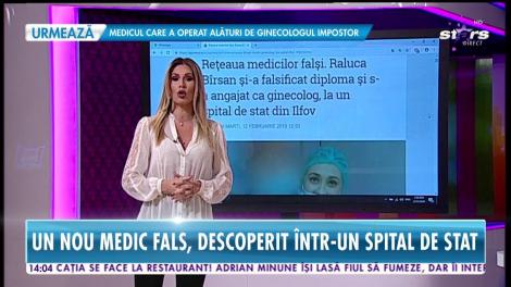 Încă un medic fals descoperit în Bucureşti. De data asta într-un spital de stat, în secţia de Ginecologie, unde chiar şi intra în operaţii