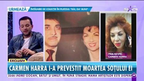 Carmen Harra știa când va muri soțul ei. Previziunile clarvăzătoarei îți vor da fiori!