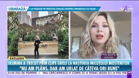 Românca măritată cu americanul care deţine Statuia Libertăţii a născut!  Iasmina a trecut prin clipe extrem de grele la naştere