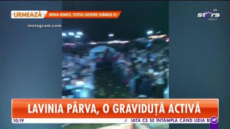 Imagini senzaţionale cu Lavinia Pârva, însărcinată! Artista s-a mişcat pe scenă fix ca înainte!