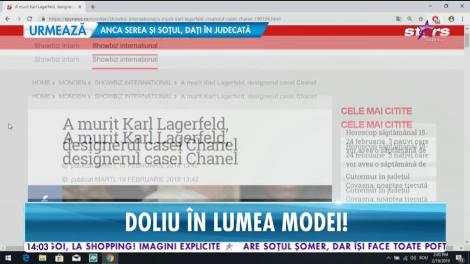 Karl Lagerfeld, designerul care a creat pentru celebrele case de modă Chanel, Fendi și Chloe s-a stins din viață la vârsta de 85 de ani