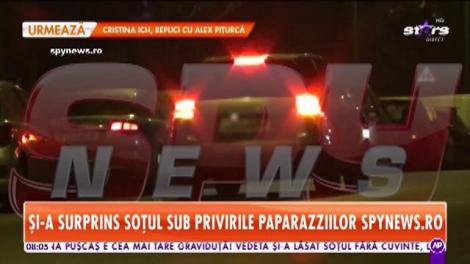 Alina Puşcaş este o graviduţă model. Și-a surprins soțul sub privirile paparazzilor