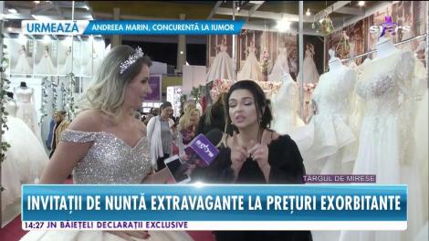 Nebunie la târgul de nunți! Cea mai grea rochie are 10 kg și zeci de metri de material