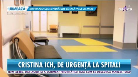 În timp ce Piți Junior își etala noua iubită, Cristina Ich era în spital! Imaginea postată de brunetă spune tot