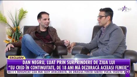Dan Negru, luat prin surprindere, cu doar câteva ore înainte de ziua lui! „Nu obișnuiesc să fac mari petreceri”