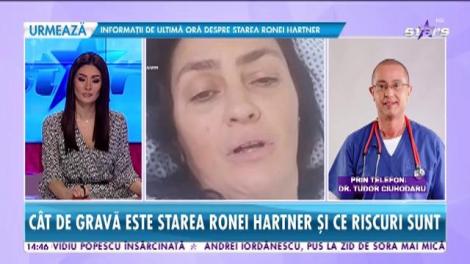 Rona Hartner, operată de urgenţă! Vedeta a fost diagnosticata cu tumoare pe colon