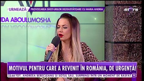 Motivul pentru care Andreea Antonescu s-a întors de urgenţă în România!