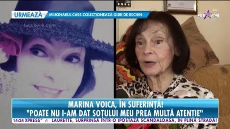 Marina Voica, în suferinţă: ”Nu sunt nici prima nici ultima care, cândva, va părăsi această scenă”