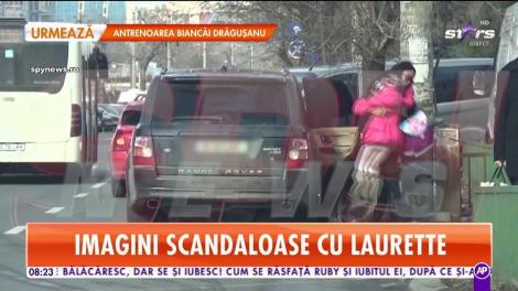 Imagini scandaloase cu Laurette. Ce a făcut vedeta de a enervat şoferii de autobuz, dar şi pietonii