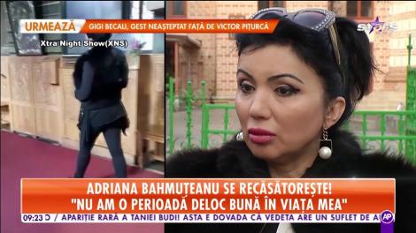 Adriana Bahmuţeanu se recăsătoreşte