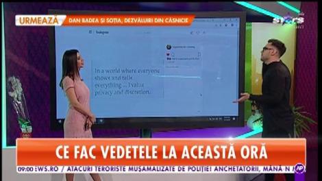 Ce au mai postat vedetele pe reţelele sociale