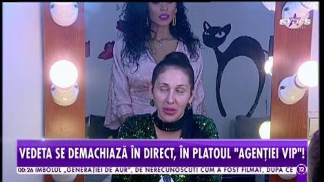 Dana Roba s-a demachiat, în direct, în platoul de la "Agenţia VIP"