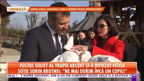 Declaraţii exclusive de la botezul fetiţei lui Sorin Brotnei!