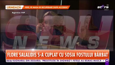 Flore Salalidis s-a cuplat cu sosia fostului bărbat. Cum a fost surprins noul cuplu din showbiz