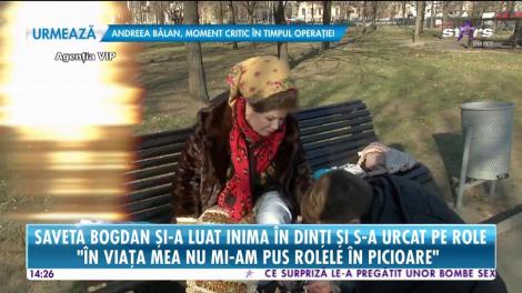Saveta Bogdan şi-a luat inima în dinţi şi a urcat pe role: „Nu m-am plimbat în viața mea cu rolele”