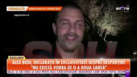 Alex Bodi, declarații în exclusivitate despre despărțirea de Bianca Drăguşanu: "Ne-am despărțit pe cale amiabilă"