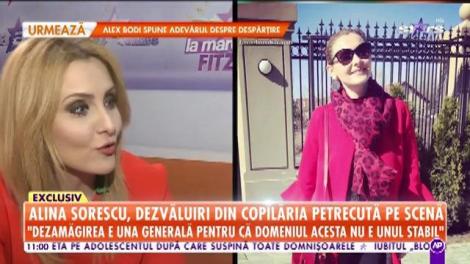 Alina Sorescu, dezvăluiri din copilăria petrecută pe scenă: Încă de la patru ani am avut contact cu lumea aceasta