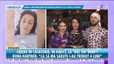 A avut parte de surpriza vieţii ei! Rona Hartner a fost cerută în căsătorie, în direct!