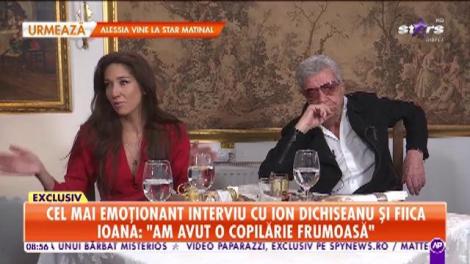 Cel mai emoționant interviu cu Ion Dichiseanu și fiica: Cu două zile înainte să se nască i-am ascultat inimioara