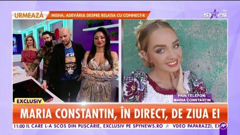 Maria Constantin, în direct, de ziua ei: Îmi doresc să petrec mai mult timp cu familia