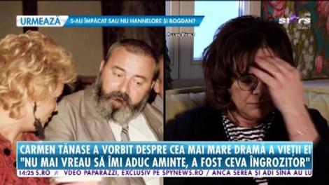 Carmen Tănase povestește cu lacrimi în ochi cum și-a pierdut soțul: Aveam în spate o disperare că urmează ceva şi eu nu ştiam cum să reacţionez