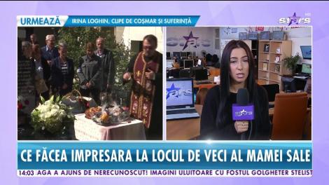 Anamaria Prodan, surprinsă la cimitir, în miez de noapte