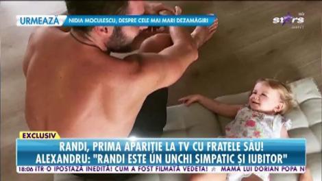 Randi, prima apariție la TV cu fratele său. Alexandru: Când mi-am dat demisia, am hotărât să colaborăm profesional