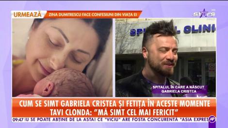 Gabriela Cristea a devenit mămică pentru a două oară! Tavi Clonda, declarație de dragoste pentru fetele lui