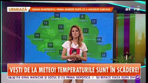Temperaturile sunt în scădere, iar ploaia iși va face apariția! Maxima zilei va ajunge până la 19°C