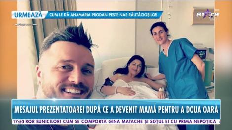 Imagini noi cu Gabriela Cristea din spital. Mesajul de mulţumire al prezentatoarei