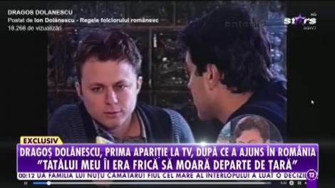 Dragoș Dolănescu, prima apariție la TV, după ce a ajuns în România