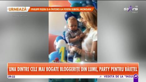 Cea mai bogată bloggerită este în culmea fericirii! A organizat o petrecere inedită pentru fiul ei