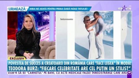 Teodora Burz a vândut legume în piață, iar acum face haine pentru celebrităţile de la Hollywood