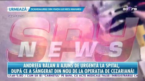 Andreea Bălan, de urgență la spital, după ce a sângerat din nou la operația de cezariană. Imagini nedifuzate cu artista în spital