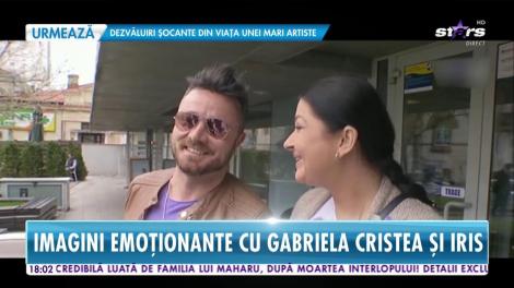 Gabriela Cristea, prima plimbare cu micuţa Iris