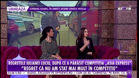 Regretele Iulianei Luciu, după ce a părăsit competiția Asia Express: De când m-am întors din concurs nu am mai mâncat orez și banane