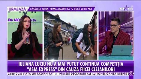 Regretele Iulianei Luciu, după ce a părăsit competiția Asia Express: Eu sunt obișnuită cu greul, de la 16 ani sunt pe picioarele mele