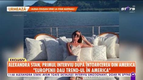 Alexandra Stan, primul interviu după întoarcerea din America: Nu m-am gândit că o să câștig, dar îmi doream