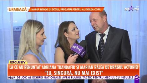 La ce au renunțat Adriana Trandafir şi Marian Râlea de dragul actoriei: Noi nu avem viață personală