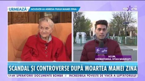 Ce s-a întâmplat cu trupul neînsuflețit al Zinei Dumitrescu. Când şi unde va fi incinerată
