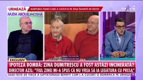 Dana Androne e foc și pară, după ce fiul Zinei Dumitrescu a ales incinerarea mamei lui