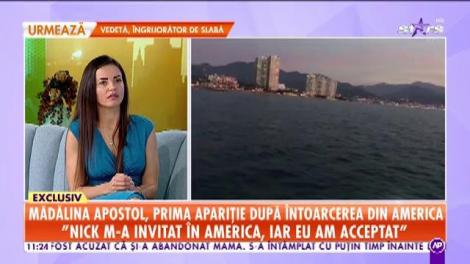 Mădălina Apostol, prima apariție după întoarcerea din America