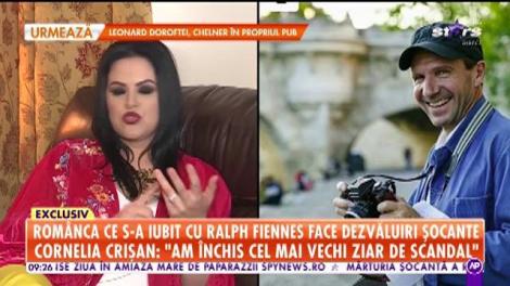 Cornelia Crișan, dezvăluiri șocante despre relaţia cu actor de la Hollywood, Ralph Fiennes: Îmi puneam șapcă, glugă și ochelari când ne vedeam”