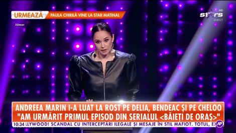 Andreea Marin i-a luat la roast pe Delia, Bendeac și Cheloo