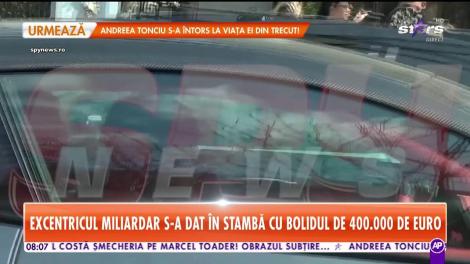 Excentricul miliardar Dan Nicorescu s-a dat în stamă cu bolidul de 400.000 de euro
